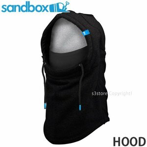 1円～ 22-23 SANDBOX HOOD Black フリーサイズ サンドボックス フード スノーボード スキー スノボ フェイスマスク 防寒 [同梱不可]