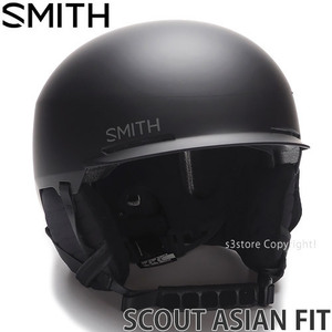 1円～ 22-23 SMITH SCOUT ASIAN FIT MATTE BLK S(55-59cm) スミス スカウト アジアンフィット ヘルメット プロテクター [同梱不可]