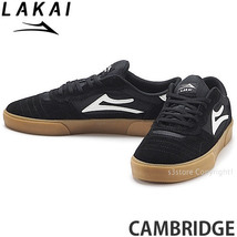 1円～ LAKAI CAMBRIDGE BLACK/GUM SUEDE 26.5cm ラカイ ケンブリッジ スケートボード スニーカー シューズ SKATE [同梱不可]_画像1