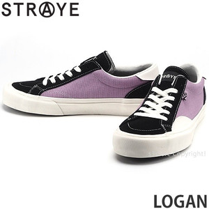 1円～ STRAYE LOGAN BLACK LAVENDER CREAM 27.0cm ストレイ ローガン スニーカー シューズ 靴 スケートボード [同梱不可]