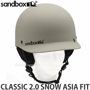 1円～ 23-24 SANDBOX CLASSIC 2.0 SNOW ASIA FIT DUNE (MATTE) M/L サンドボックス アジアンフィット スノボ ヘルメット [同梱不可]