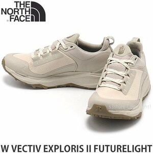 1円～ THE NORTH FACE W VECTIV EXPLORIS II FUTURELIGHT SANDSTONE×GARDENIA WHT US6.5 ザ ノース フェイス 靴 登山 防水 [同梱不可]