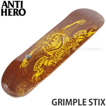 1円～ ANTIHERO GRIMPLE STIX 8.25 アンタイヒーロー グリンプル スティック デッキ スケートボード ストリート SKATE [同梱不可]_画像1