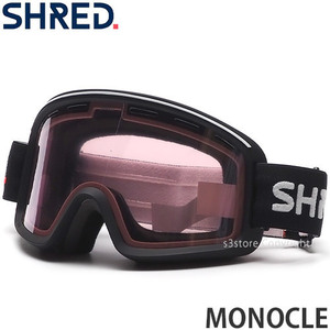 1円～ 22-23 SHRED MONOCLE BLACK SILVER LOW LIGHT SILVER LOW LIGHT シュレッド スノーボード ゴーグル GOGGLE [同梱不可]