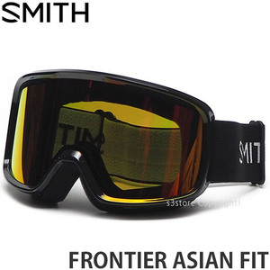 1円～ 22-23 FRONTIER ASIAN FIT BLACK RED SOL-X MIRROR スミス フロンティア アジアンフィット 2023 スノー ゴーグル [同梱不可]