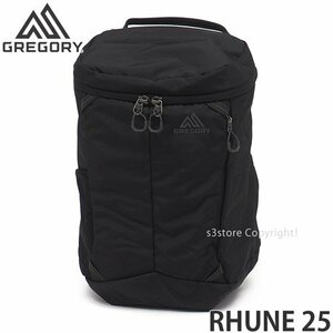 1円～ GREGORY RHUNE 25 CARBON BLK ONE SIZE グレゴリー ザック バックパック 25L 黒 リュック バッグ アウトドア PC収納 [同梱不可]