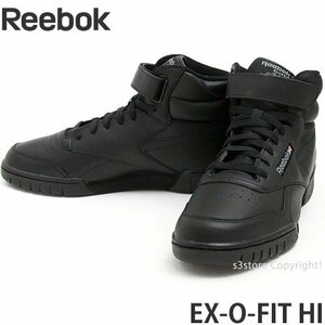 1円～ REEBOK EX-O-FIT HI INT BLACK 23.5cm リーボック スニーカー シューズ 靴 ストリート ハイファッション ハイカット [同梱不可]