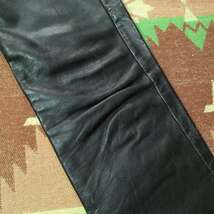 ジーンズ型 【TAUBERS】 50s Leather Pants/ 50年代 レザー パンツ モーターサイクル バイカー ライダース ホースハイド ビンテージ 40s60s_画像6