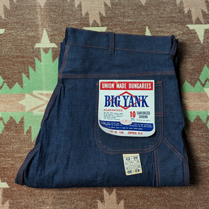  big yank[BIG YANK] 50s Denim Work Pants / 50 period Denim work pants W42L30pe Inter dead stock Vintage 40s60s