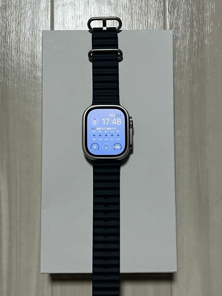 Apple Watch Ultra GPS＋Cellularモデル 49mmチタニウムケース　ミッドナイトオーシャンバンド 