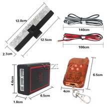 赤橙リモコン式日本パトカー回転灯 警察LED警告灯 レッド/レッドLEDが点滅＆フラッシュ リモコンで点灯パターンが選択OK トラブル時の威嚇_画像3