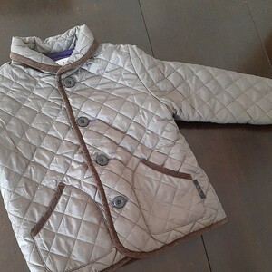 Quilting Jacket Kids 120 мужчин и женщин -джемпер -полиэстер 110 115 Court Food со съемной девочкой Fleece Solbois