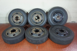 【205/85R16 / 195/70R16】溝あり!! 16年製 TOYO DELVEX M934 TOPY TB16×5.5J 116.5-8 6本 売切り 室内保管 (A5)