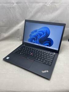 #300512 Lenovo ThinkPad T490s (Core i5-8365U /8GB /256GB NVMe /14インチ FHD /無線,BT,カメラ/Win11 Pro) ※英語キーボード※