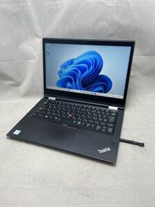 #300521 Lenovo ThinkPad X380 Yoga (Core i7-8650U /16GB /1TB NVMe /13.3インチ FHD タッチパネル /無線,BT,カメラ/Win11 Pro) 