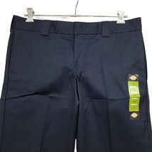 WC508 未使用 Dickies ディッキーズ 873 ローライズ スリムストレート ワークパンツ W36 L30 ダークネイビー WP873DN メンズ ●60_画像3