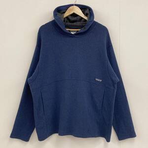 レア USA製 patagonia ウール ニット パーカー ネイビー 紺 メンズ Lサイズ パタゴニア セーター フーディー 3120006