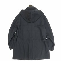 国内正規品◆BURBERRY LONDON バーバリー ロンドン フーデッド コート 黒 ブラック S_画像2