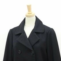 ◆A.P.C. アーペーセー バックベルト ウール ダブル コート 黒 ブラック 36_画像3