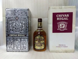 【未開栓】ウイスキー特級 CHIVAS REGAL 12年 750ml アルコール度数43度　箱付き　八王子引き取りOK1297