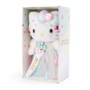 [Sanrio] Hello Kitty 50th Anniversary Box Boxed Coxed Coll Dolling 2023 Plush 50th Serial Number 00561K_R512