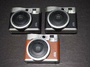 S525【ジャンク品】FUJIFILM Instax mini 90 NEO CLASSIC 3台セット チェキ インスタントカメラ 富士フィルム