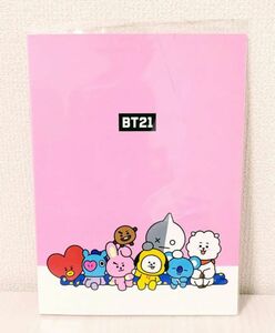 BT21 ＊ LINE FRIENDS A4 クリアファイル (20枚) ☆ ピンク