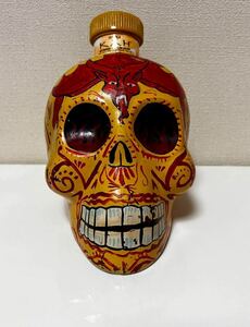 ◆ テキーラ スカルボトル カー レポサド 空ボトル　ガイコツ メキシコ インテリア KAH 骸骨
