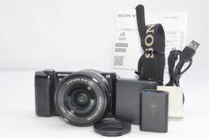 ★Sony ソニー α5000 パワーズームレンズキット ブラック★#H0042311111A