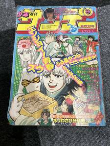 週刊少年サンデー 9/1981昭和56.2.11 木全和也新連載ネリわさび狂騒曲/石渡治スーパーライダー/池上遼一男大空/原秀則さよなら三角