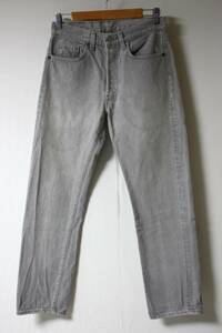 【レア】80s USA製 Levi's(リーバイス）◆501-0652 内股シングル 31*30 86年製 先染めグレー