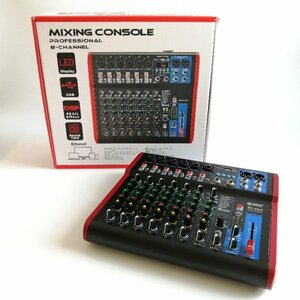 D Debra MIXING CONSOLE Pro 8CH (SI-8UX) オーディオミキサー【ジャンク※付属ACアダプタで電源が入らない】77 00243