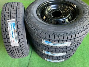 送料無料 スタッドレスセット 新車外し 200系 ハイエース 純正 新品 ハンコック RW06 195/80R15 107/105L 2023年製造 レジアスエース DX