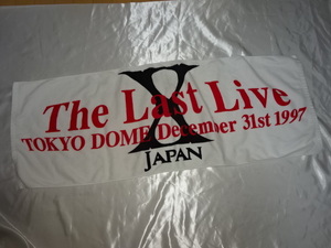 K457■ X JAPAN タオル THE LAST LIVE 1997年 東京ドームグッズ