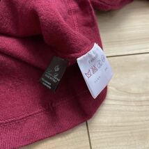 【送料無料】LoroPiana ロロピアーナ 最高級 カシミヤ100% クルーネック ニット セーター 赤 38 ハイゲージ_画像4