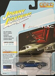 JLSP163A Johnny Lightning 1/64 ポンティアック 1973 グランダム アドミラルティブルー