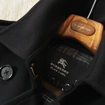 K7【幻のカシミヤ!!】定価14万●雑誌掲載!!BURBERRY ●未使用品級 最高峰カシミヤ入りトレンチPコート●メンズ　バーバリーコート　大きめ_画像3