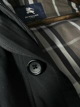 g10【完全別格!!2wayコーデ】定価18万●未使用品級BURBERRY LONDON●高級トレンチコート●メンズ　バーバリーコート　シャドーノバチェック_画像6