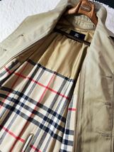 g11【圧倒的存在感】定価20万●超美品BURBERRY LONDON●高級カシミヤノバチェックライナー!!ステンカラーコート●メンズ　バーバリーコート_画像8