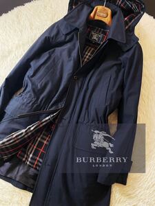 J32【完全極暖ボリュームダウン!!】定価20万未使用級●BURBERRY●高級極暖ダウンジャケットコート●メンズ　バーバリーコート　L 