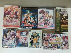 【未開封】限定版などゲームソフト8点セット/舞-HiME/Routes PE/トゥハート2/クロムハウンズ/ガンダムUC/AKB48/イリヤの空UFOの夏