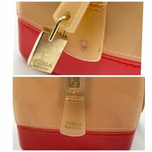 FURLA フルラ キャンディバッグ ハンドバッグ バイカラー レディース 鞄 保存袋付_画像8