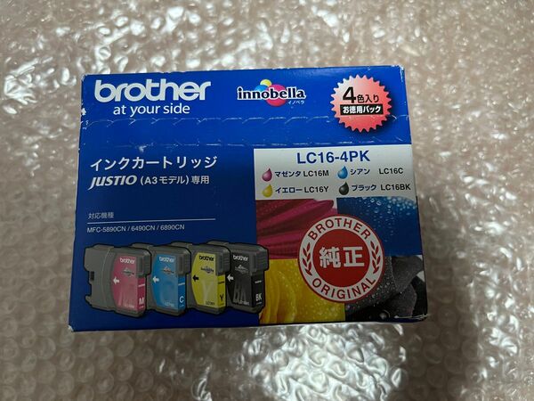 brother 純正品　LC16-4PKインクカートリッジ　4色パック