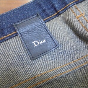 26インチ Dior Homme ディオールオム 10AW クリス期 アンダーマイトラック ストレッチ スキニー スリム デニム 0H31J1081600の画像7
