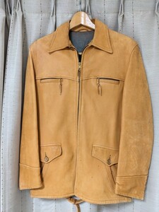 レザージャケット ブラウン 革ジャン　ビンテージ　vintage　ライダースジャケット　