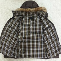 【激レア！Lサイズ】バーバリー ブラックレーベル ダウンジャケット ラビットファー BURBERRY BLACK LABEL ジャケット コート アウター_画像6