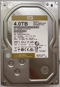 HDD Western Digital WD4002FYYZ 4TB 3.5インチ 7200rpm 6Gb/s SATA3 SATA 中古