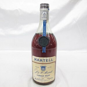 【未開栓】MARTELL マーテル コルドンブルー 旧分割ラベル グリーンボトル ブランデー 700ml 40% 717100919 1209