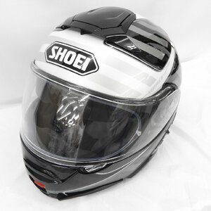 【美品】SHOEI ショウエイ システムヘルメット NEOTEC II ネオテック2 スプライサー グレーブラック サイズ：L(59cm) 11455694 1218