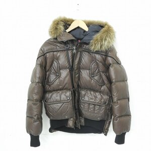 【中古品】MONCLER モンクレール レディース ダウンジャケット CASIMIR カシミール こげ茶系 サイズ：1 国内正規品 11455987 1222